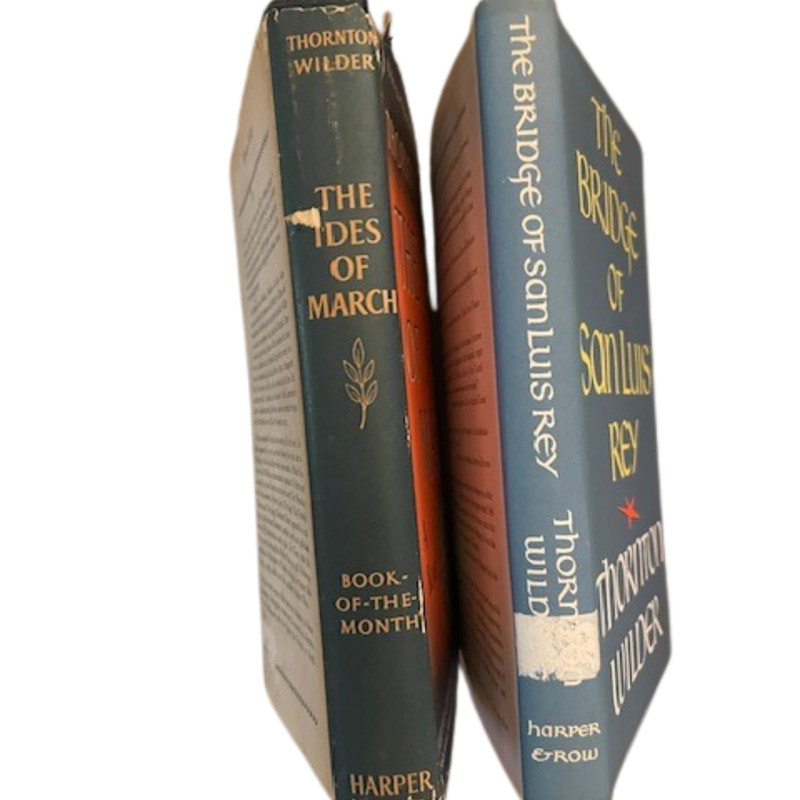 Vtg. THE IDES of MARCH & THE BRIDGE of SAN LUIS REY by Thornton Wilder 1948-1955 gallery