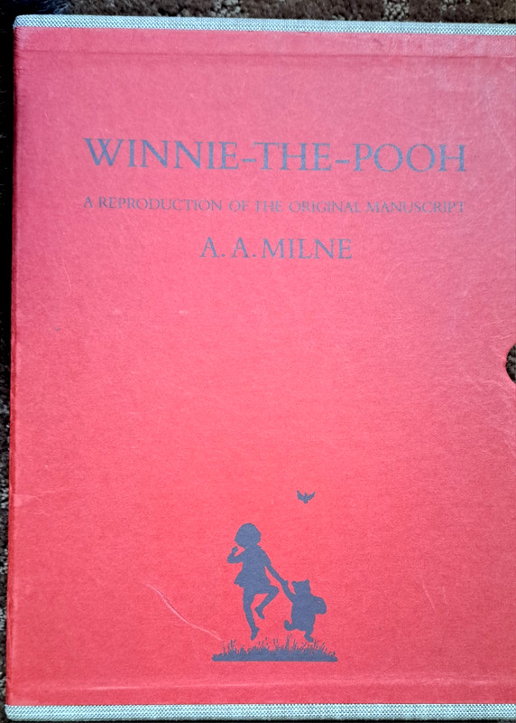 Winnie-The-Pooh AA Milne, A Reprod. of the Orig Manuscript 1971, NY Dutton, Fine