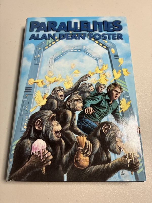 PARALLELITIES By Alan Dean Foster – Hardcover Vintage 1998 Del Rey DJ Excellent