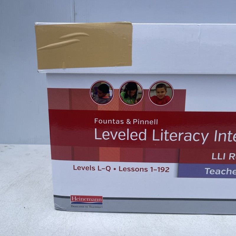 Fountas & Pinnell Literacy LLI Red System Teachers Materials Box 1 Levels L-Q gallery