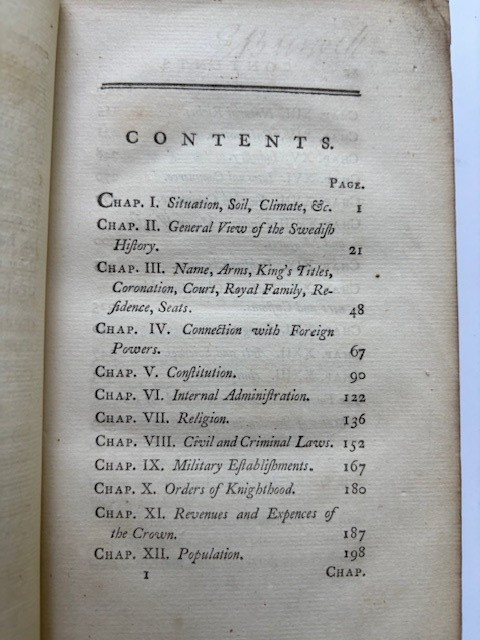 A GENERAL VIEW OF SWEDEN 1790 First English Edition Full leather binding gallery