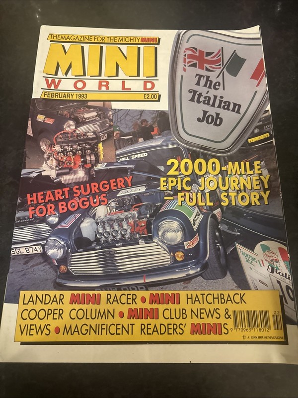 Mini World Magazine February 1993 – 2000 Mile Epic Journey Full Story, Hatchback