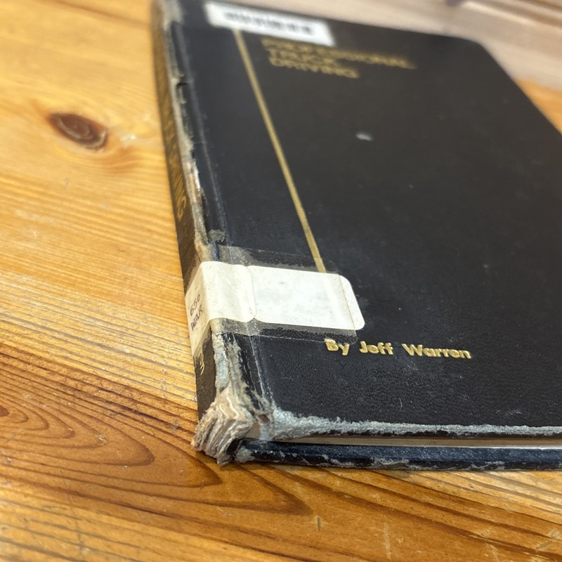 PROFESSIONAL TRUCK DRIVING By: Jeff Warren 1975 HB 1st Edition Vintage Book RARE gallery