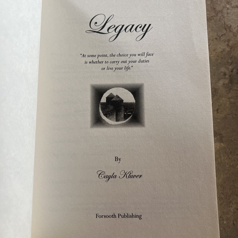Legacy by Cayla Kluver Paperback gallery