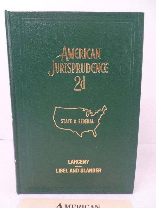 American Jurisprudence 2d 1995 State & Federal 2nd Ed Vol 50 w/ 1998 Supplement gallery