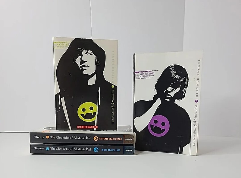 Heather Brewer Chronicles of Vladimir Tod Series Eleventh Grade Burns Lot Of 4