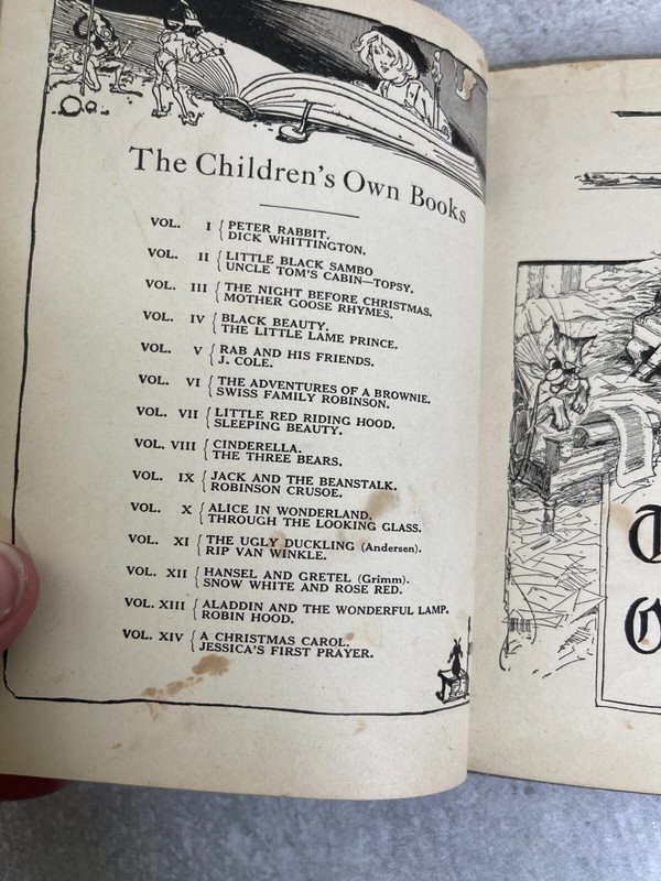 Antique 1908 Alice's Adventures in Wonderland book John Neill Reilly & Lee co gallery