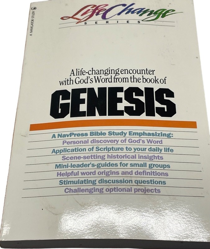 Genesis book Navpress paperback 1987 copyright English 215 pages READ