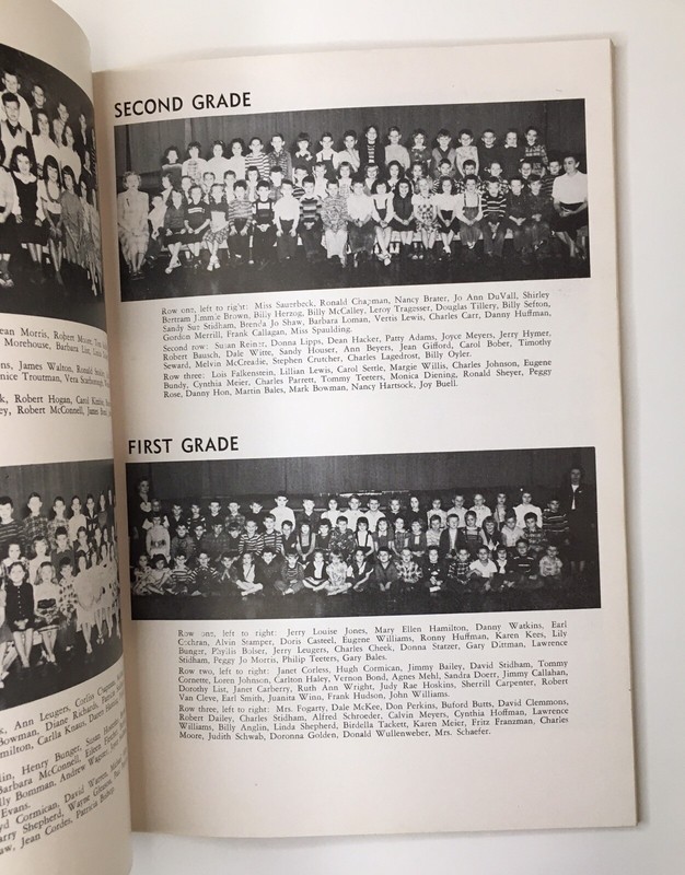 1950 Rossonian YEARBOOK Ross High School / Elementary Ohio Butler Co. Flocked gallery