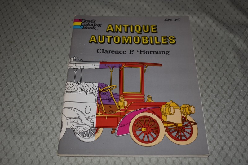 Antique Automobiles by Clarence P Hornung (Dover History Adult Coloring Book)