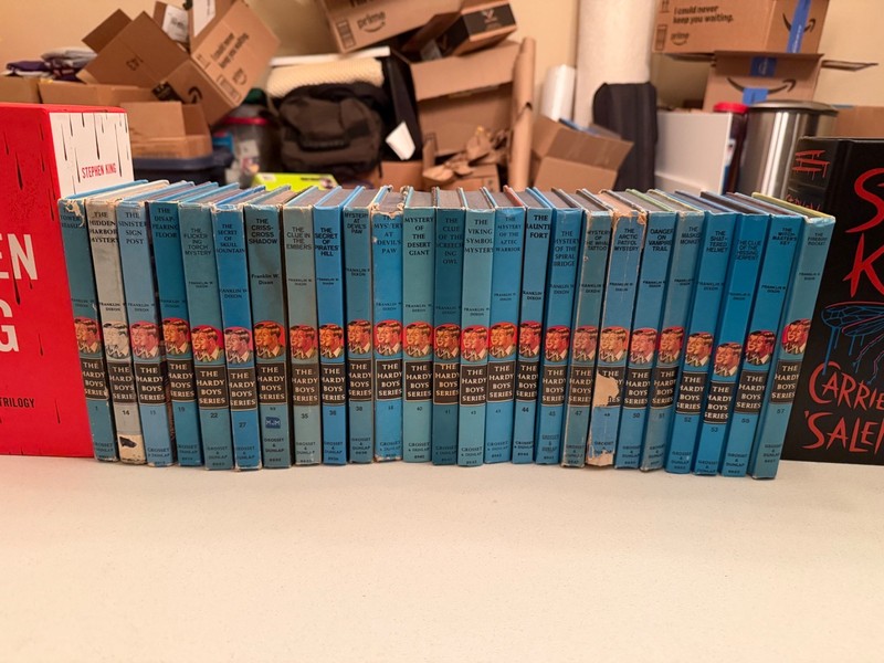 Vintage HARDY BOYS Lot of 25 Matte Hardcover 40s 50s 60s 70s Franklin W. Dixon