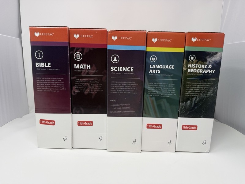 LIFEPAC® 11th Grade 5 Subject Full Set Alpha Omega Homeschool Curriculum
