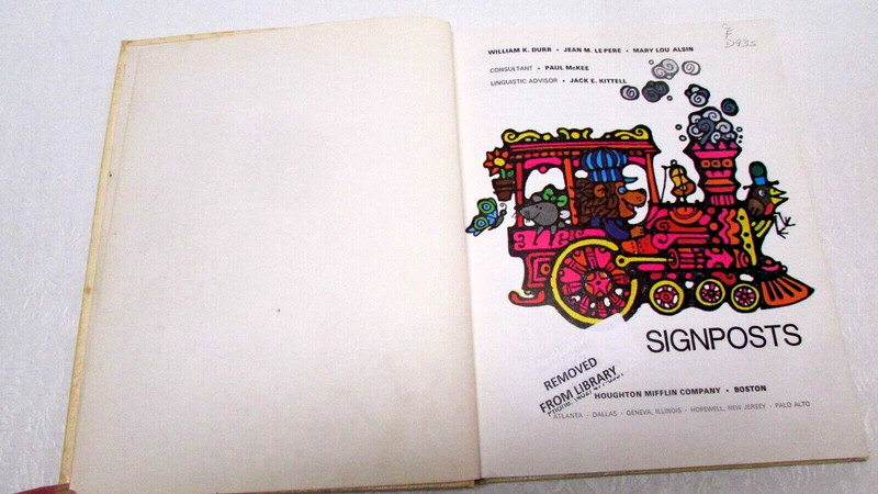 Signposts William K. Durr 1973 Houghton Mifflin Reading Stories Poems Text Book gallery
