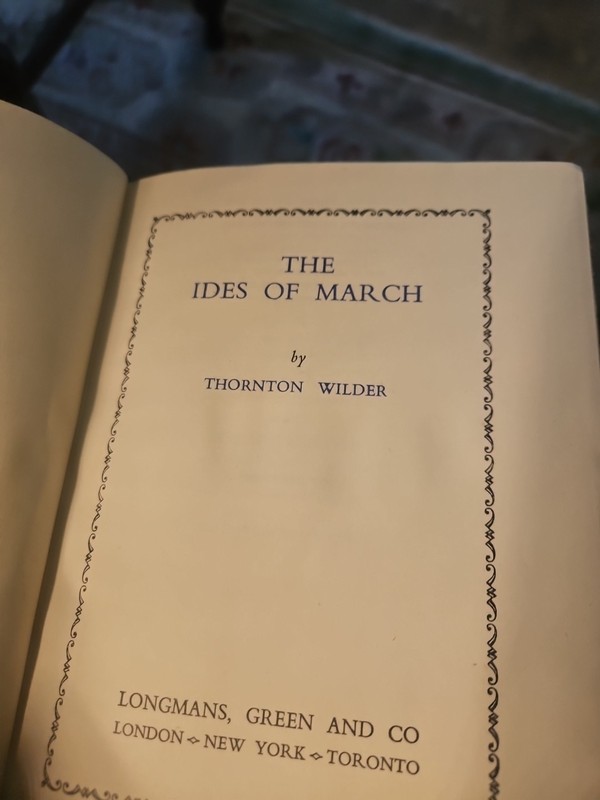 1948 The Ides of March by Thornton Wilder 1st Ed HC DJ Good Condition N3 gallery