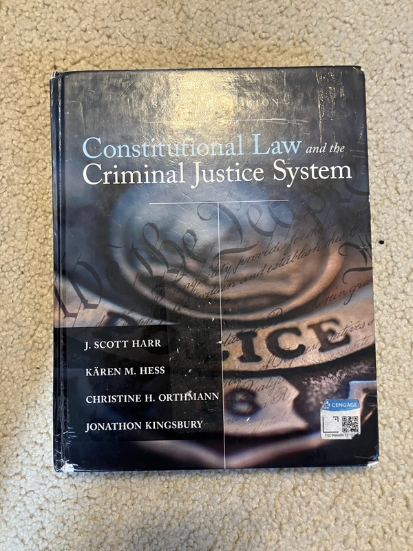 Constitutional Law and the Criminal Justice System (MindTap Co…
