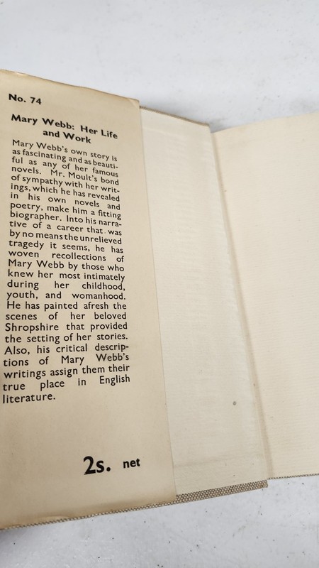 Mary Webb Her Life And Work Thomas Moult 1935 Biography English Romance Poetry gallery
