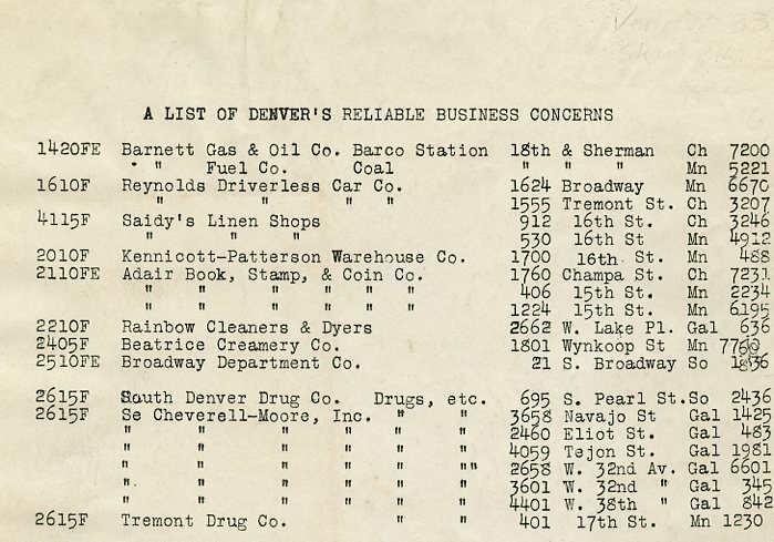 1920's Denver Colorado History-Mutual Thrift League, Advertising, Co-Op, Bklt gallery