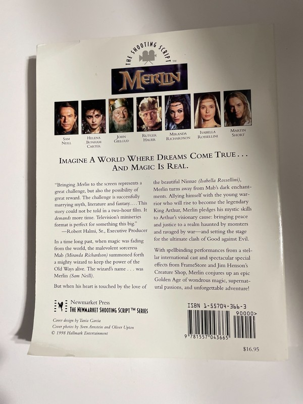 Merlin: The Shooting Script Paperback Good Newmarket Press 1998 gallery
