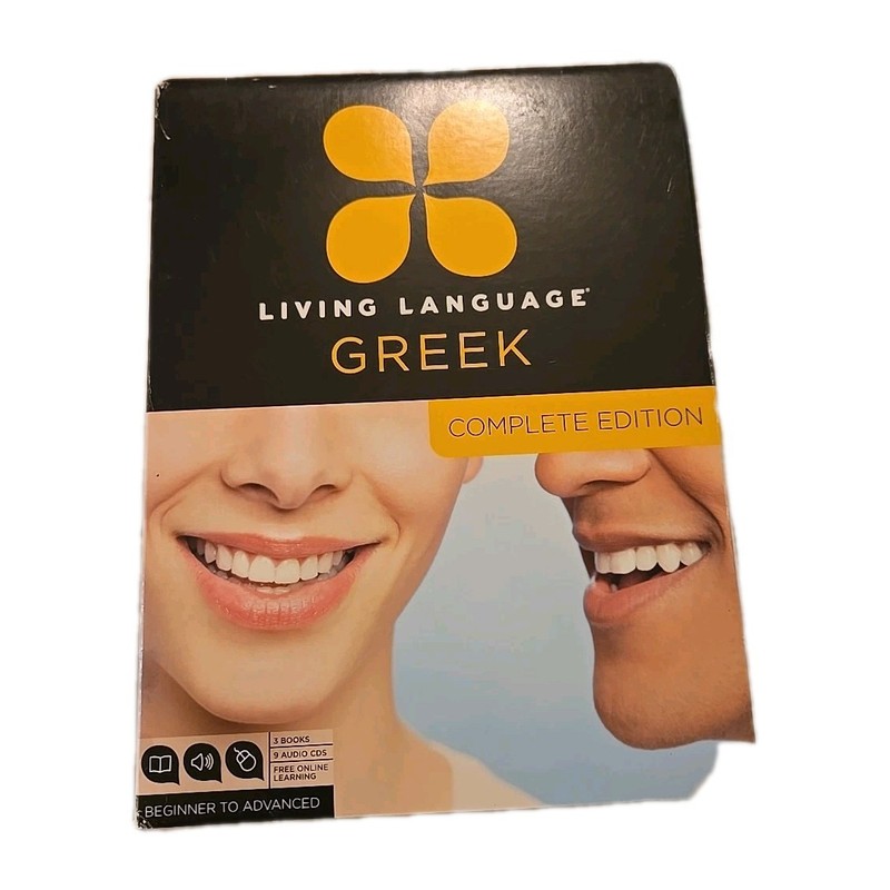 Living Language Greek Complete Edition -Complete CDs And All Books Very Good