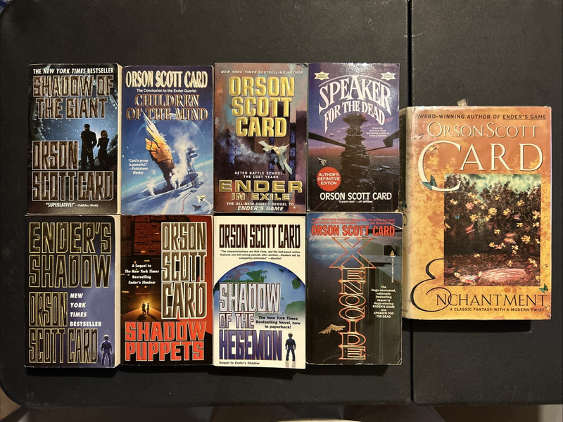 Lot of 9 Orson Scott Card Vintage PB’s + HC 1992-2010