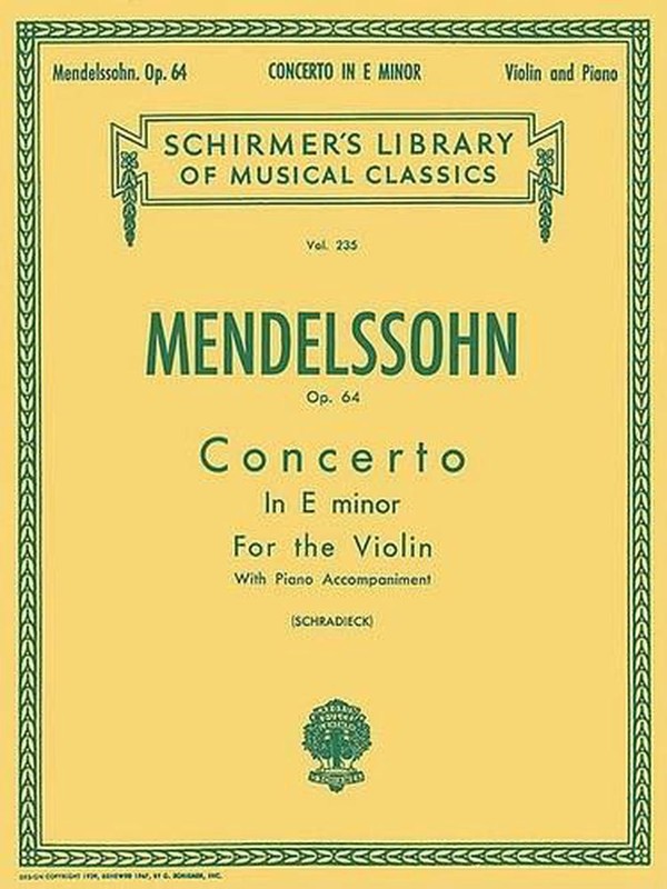 Concerto In E Minor Op.64: Concerto in E Minor Op.64 (Violin/Piano) by Felix Men
