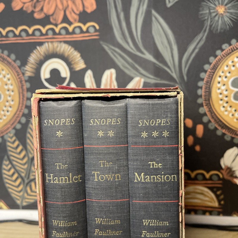 William Faulkner SNOPES Trilogy Boxed Set - The Hamlet, The Town, The Mansion gallery