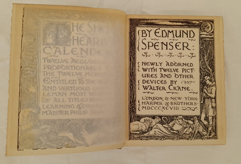 The Shepheard's Calender - Edmund Spenser - 1898 - Walter Crane (Illus) - Rare gallery
