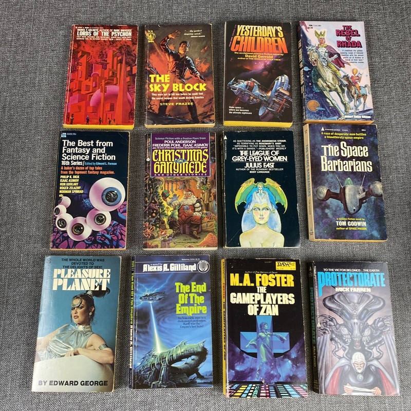 Lot of 12 SciFi Books – Steve Frazee, David Gerrold, Robert Grimes, Tom Godwin