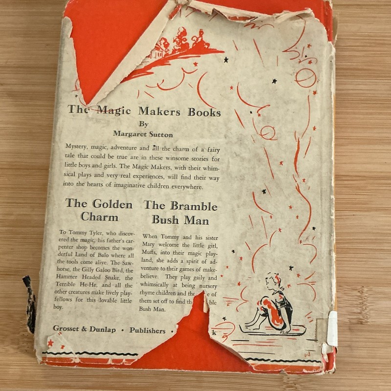 Rare 1936 Book Magic Makers The Bramble Bush Man by Margaret Sutton First 1st Ed gallery