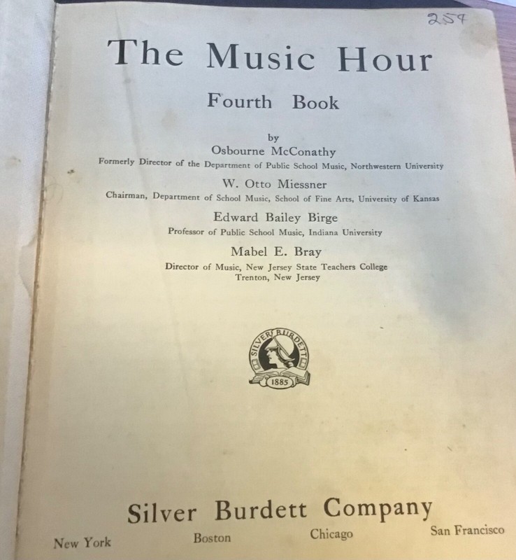The Music Hour Fourth Book By Osbourne McConathy -  Vintage 1937 Hard Cover gallery