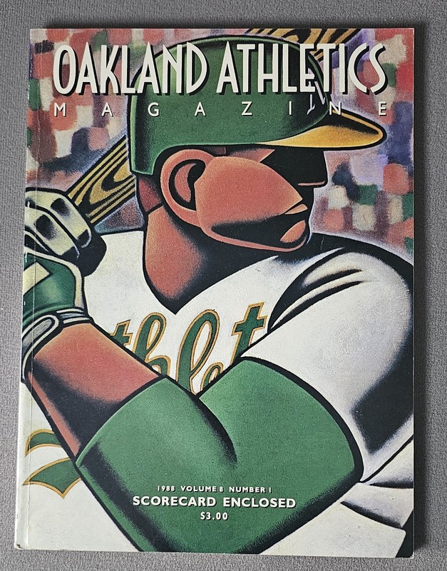 1988 Vol 8. No 1 OAKLAND ATHLETICS MAGAZINE PROGRAM