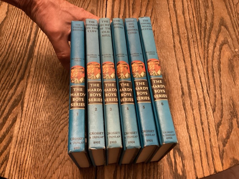 Lot Of 6 Hardy Boys Series Franklin W.Dixon #1-6 Old Mill Tower Gold Chums Cliff