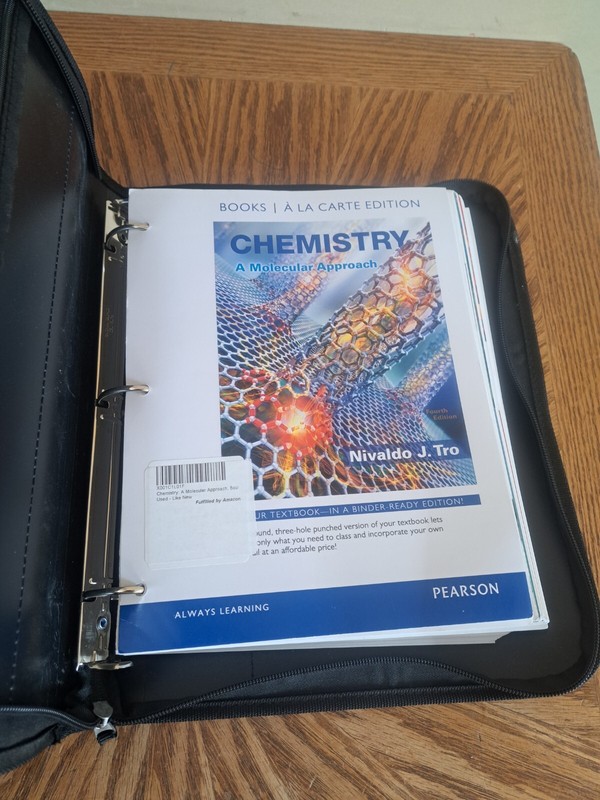 New Chemistry: A Molecular Approach 4TH Edition by Nivaldo J. Tro – Binder