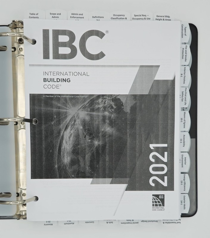Highlighted and Tabbed – 2021 International Building Code – from Exam Books