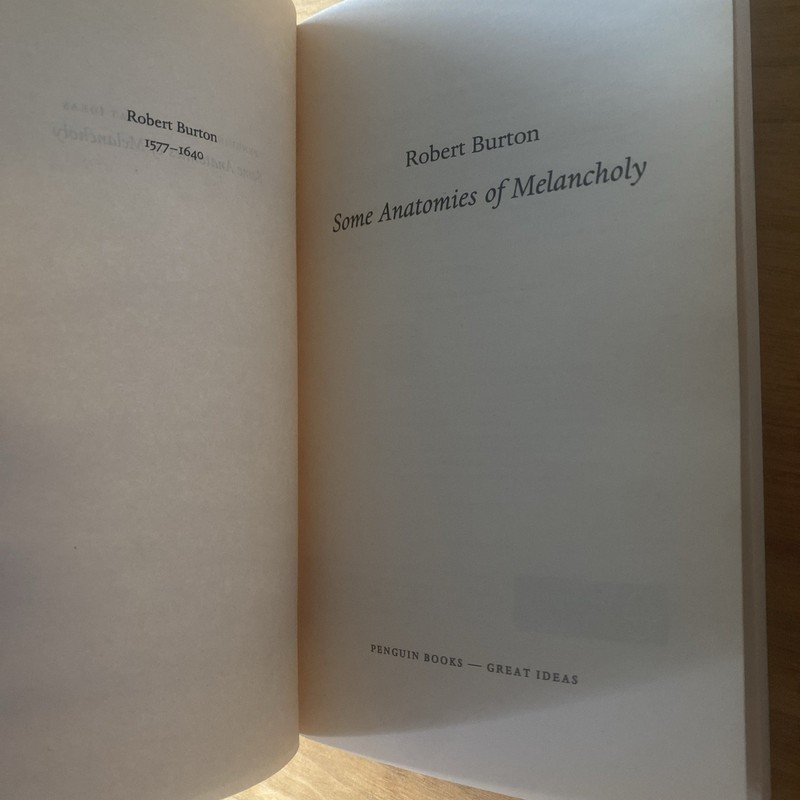 Some Anatomies of Melancholy (Penguin - Paperback, by Robert Burton - Very Good gallery