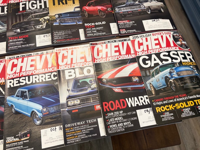 Chevy High Performance Magazine Lot of 26 - 2015 2016 2017 2018 gallery