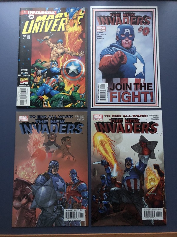 The All New Invaders #0 #1 #2 + #1 In Marvel Universe 1998 – 4 Comics (2004)
