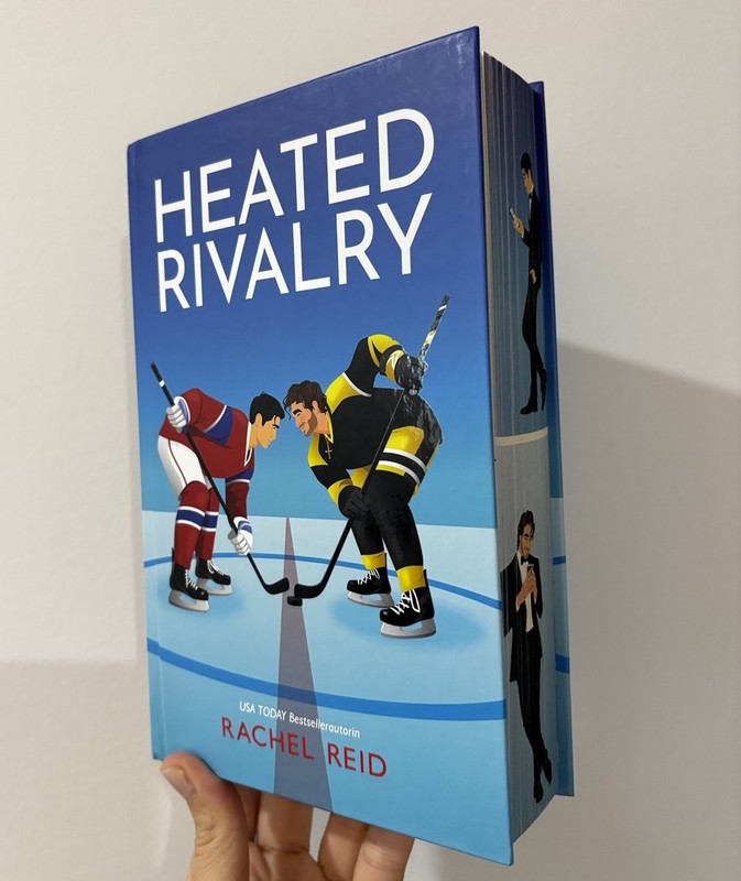 Heated Rivalry BY Rachel Reid Hardback Limited Edition GERMAN Sprayed Edges New