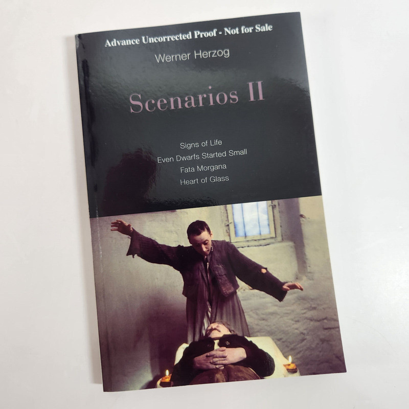 Scenarios II Werner Herzog Advanced Uncorrected Proof 2018 PB Minnesota Press