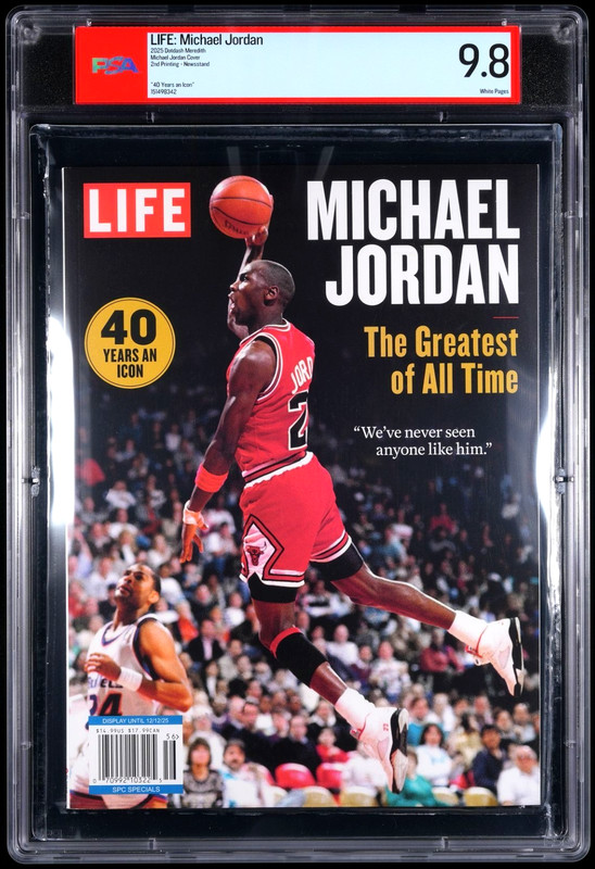 PSA 9.8 Top Pop! – MICHAEL JORDAN – LIFE Magazine – The Greatest of All Time
