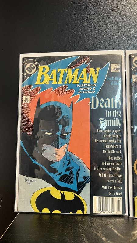 Batman #426-429 A Death in the Family 1-4 DC Comics (1988) Rare Newsstand Set gallery