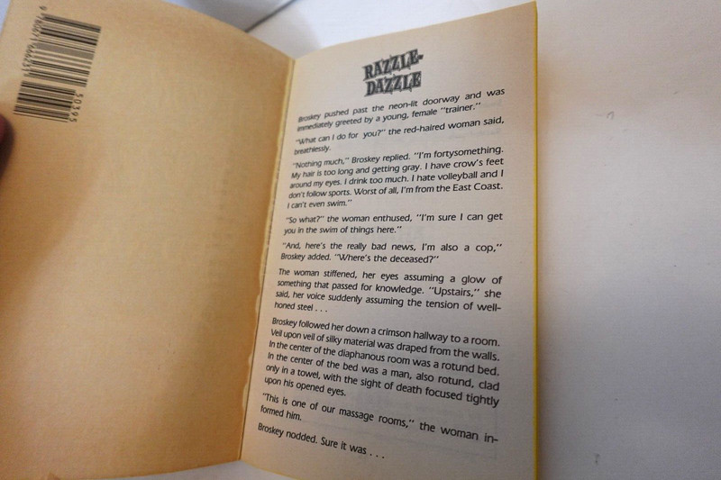 RAZZLE-DAZZLE (by Ed Naha) (1990 Pocket Books) paperback book gallery
