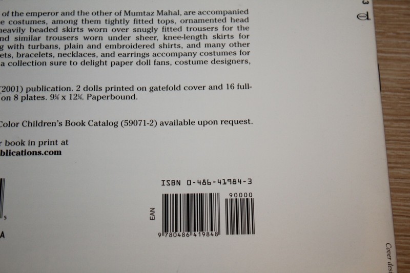Dover Paper Dolls Ser.: Mumtaz of the Taj Mahal Paper Dolls by Tom Tierney... gallery