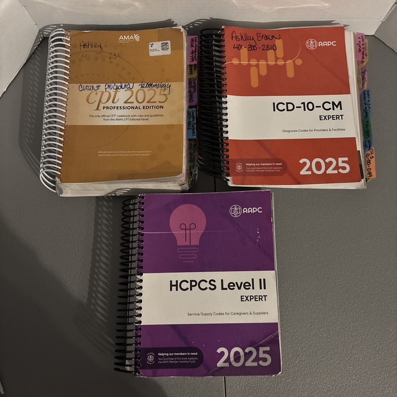 AMA CPT Book, ICD-10 Code Book, HCPCS Book – 2025 Physician Bundle by AAPC