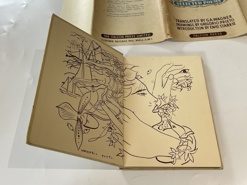 Charles Baudelaire: Selected Poems Falcon Press 1st ed 1946 Illustrations gallery