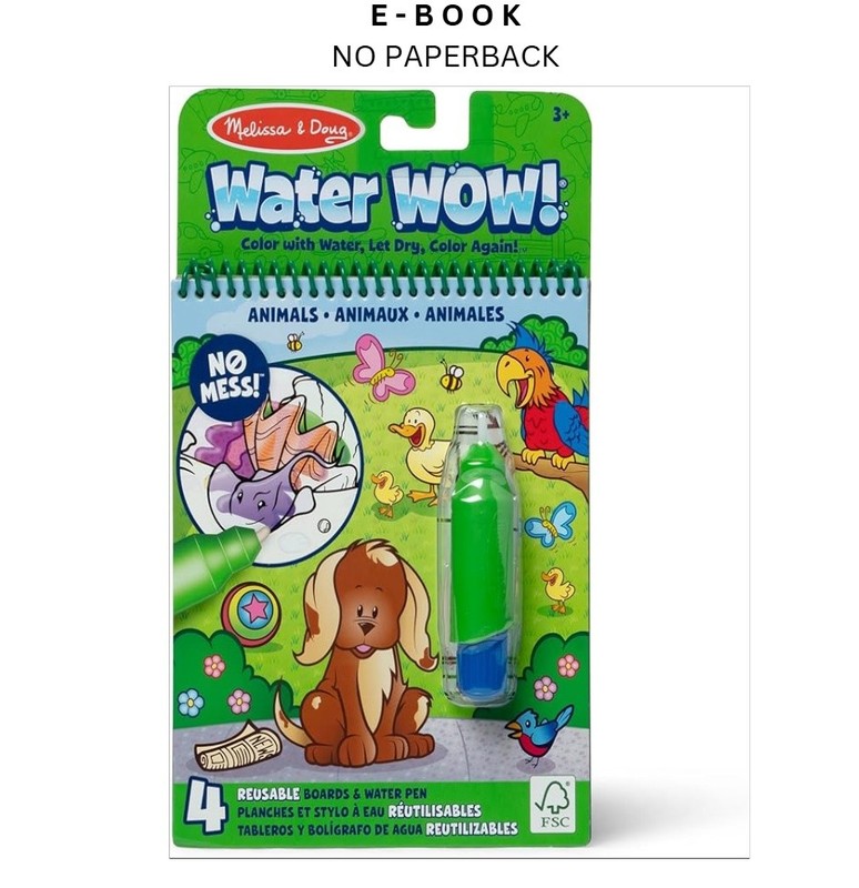 Melissa & Doug On the Go Water Wow! Mess Fre, Không tìm thấy tác giả N/A