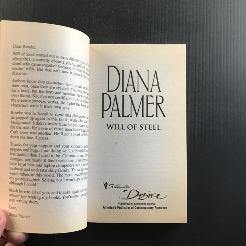WILL OF STEEL Diana Palmer Men of Medicine Ridge 2010 Paperback Romance gallery