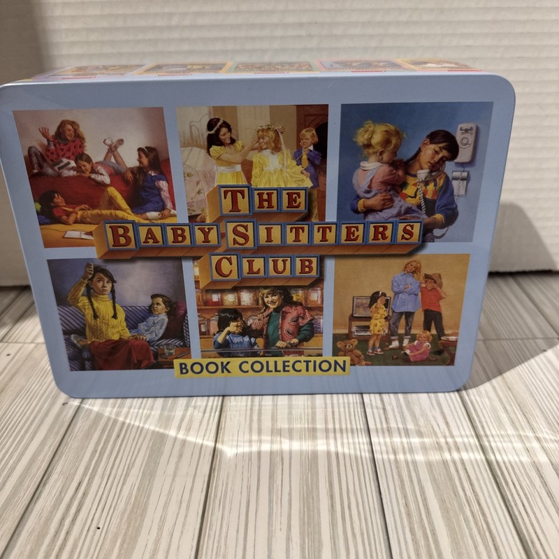 The BabySitters Club Book Collection #1-6 In Retro Tin Collectors Box Ann Martin