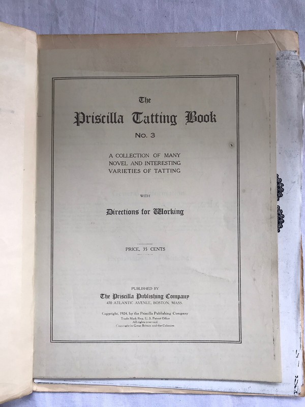 Priscilla Tatting Book & Lace Books Good Condition gallery