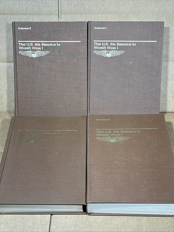 U.S Air Service in World War I Vol 1-4 4 Vol Set by Maurer Maurer 1st Ed VG HC